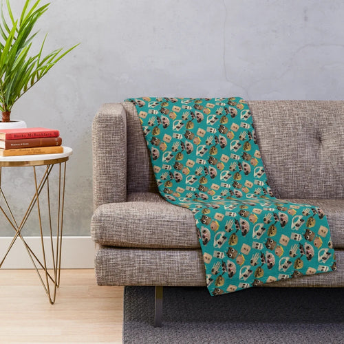 Jack Stauber inspired abstract design plush blanket