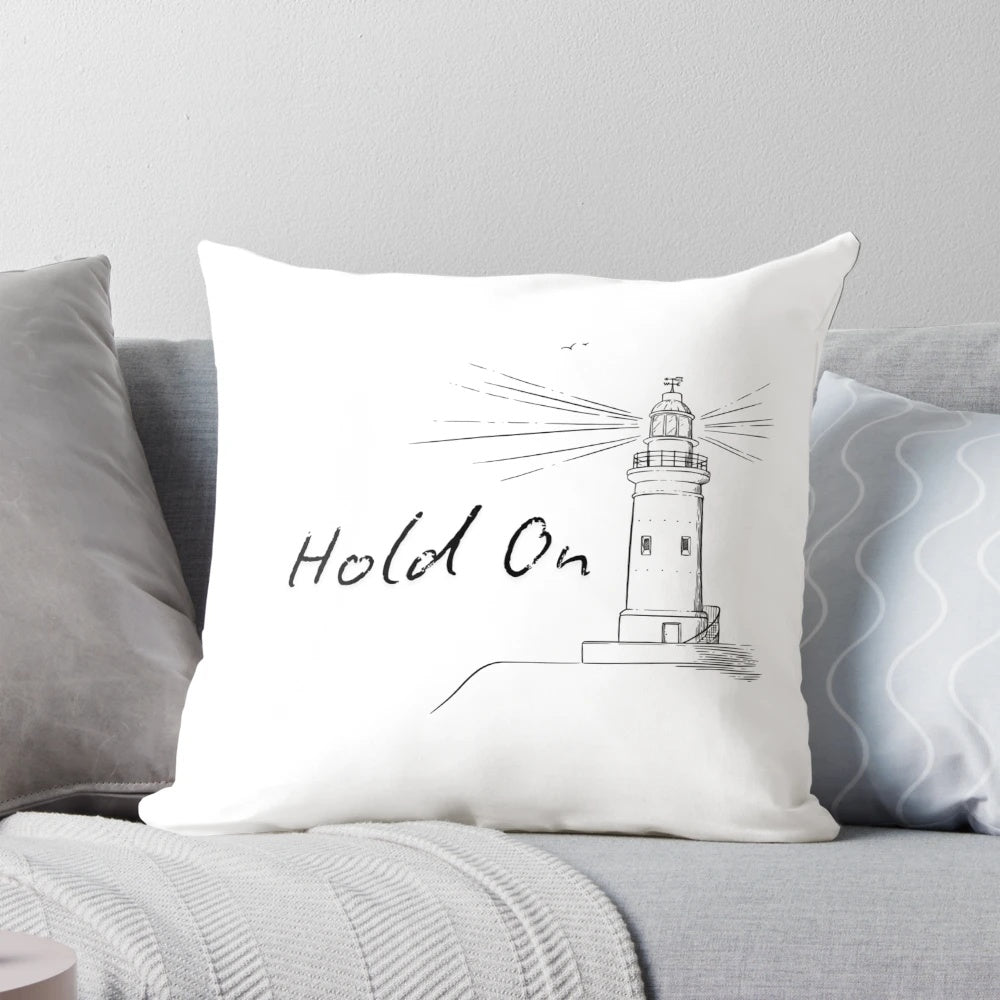 Adele "Hold On" lyrical pillow for home decor