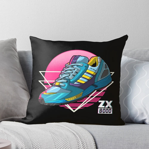 Adidas ZX 8000 retro-style sneaker in aqua blue color