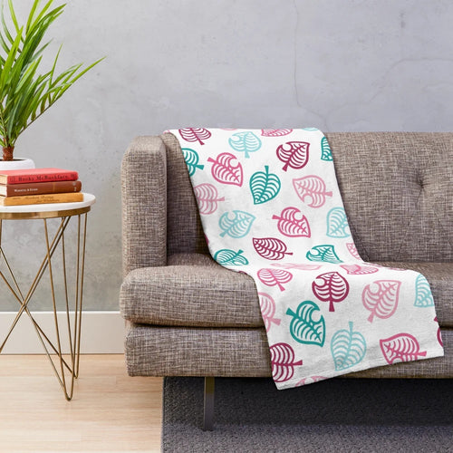Soft and Cozy Animal Motif Pink Plush Blanket