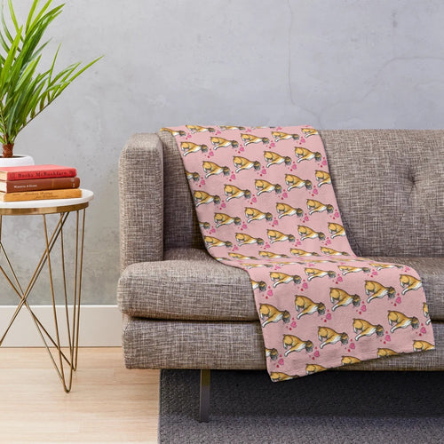 Soft and cozy boxer dog plush blanket for dog owners