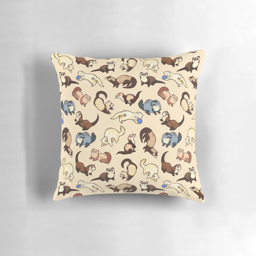 Soft and cuddly cat snake ferret plush pillow with cute patterns, perfect for home decor