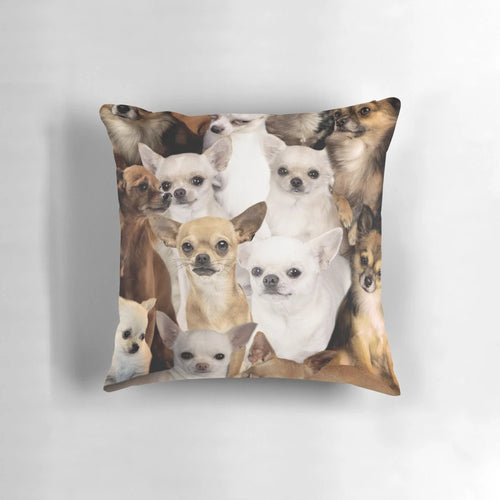 Soft, plush chihuahua-themed pillow for cozy home decor