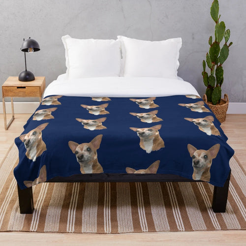 Chiweenie dog breed plush blanket