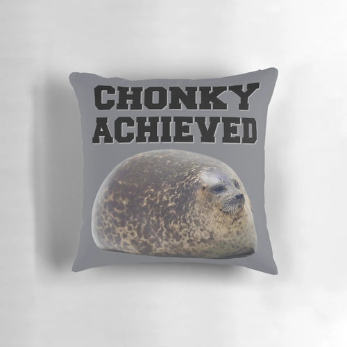 Soft and plush chunky seal pillow, perfect for cozy decor and snuggles.