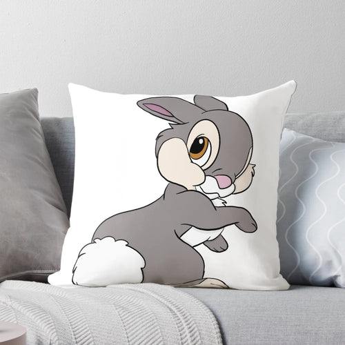 Soft, plush Thumper from Disney's Bambi on a cozy pillow
