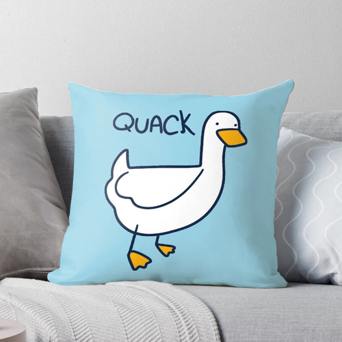 Quack Duck Pillow - Soft, Plush Decorative Duck Pillow for Home and Nursery