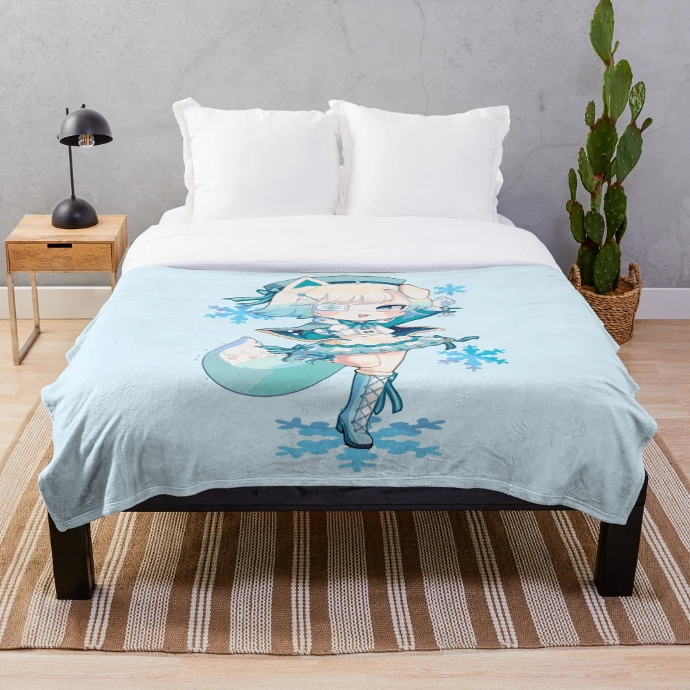 Soft and cuddly Gacha Club Snomallow plush blanket