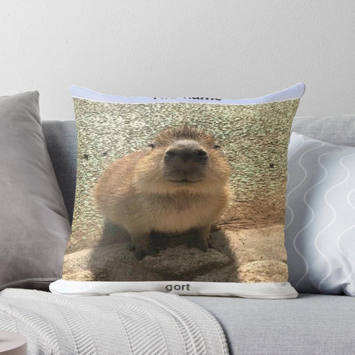 Soft, cuddly plush toy of the iconic Gort character from science fiction films, styled as a capybara.