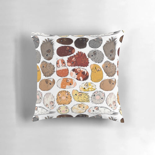 Soft, plush guinea pig gradient pattern throw pillow for cozy home decor
