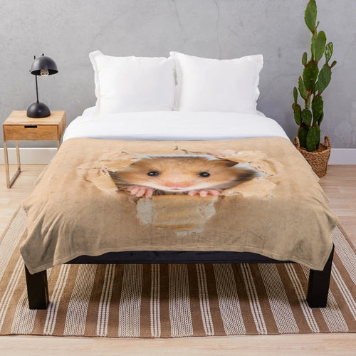 Soft and Cozy Hamster Plush Blanket
