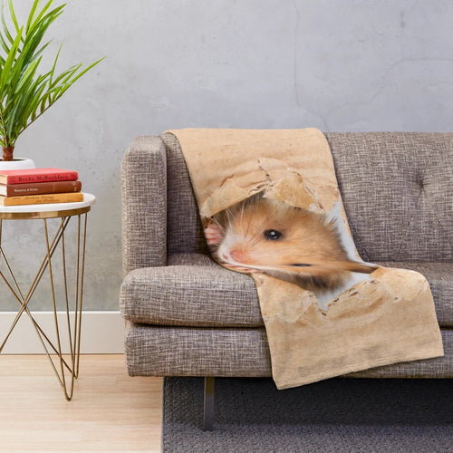 Soft and Cozy Hamster Plush Blanket