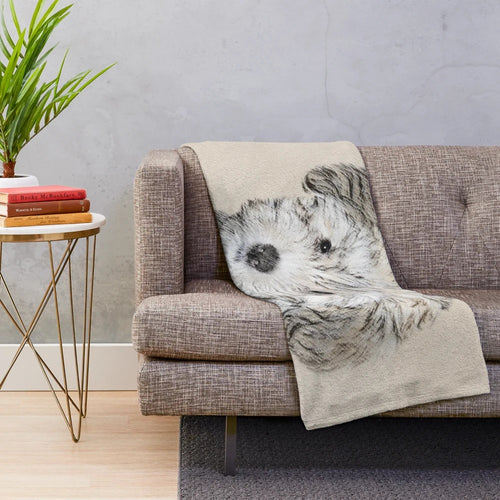 Soft and cozy Havanese puppy plush blanket