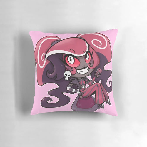 Soft, plush Hazbin Hotel Velvet chibi character pillow