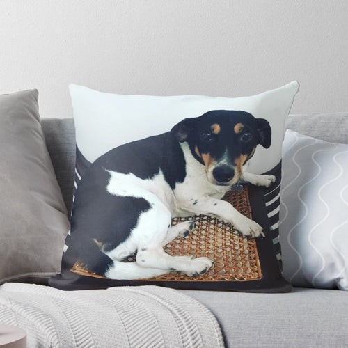 Soft, cuddly jack russell dog pillow for home and office