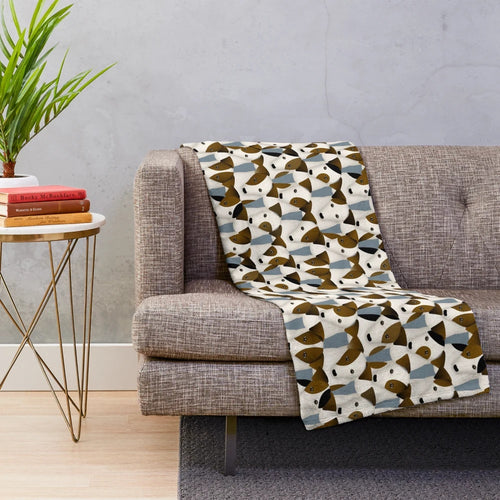 Jack Russell Themed Plush Blanket with Cute and Whimsical Cartoon Dog Pattern