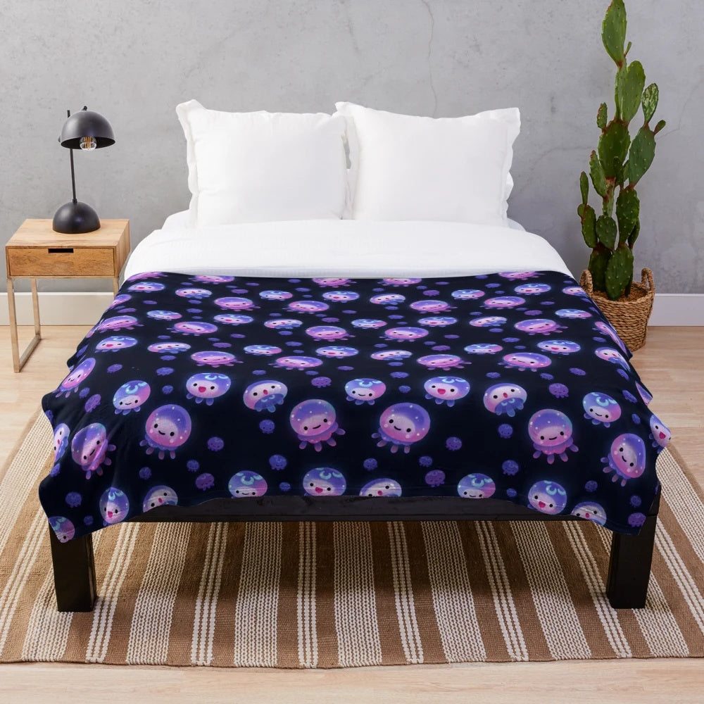 Cute and Cuddly Jellyfish Plush Blanket