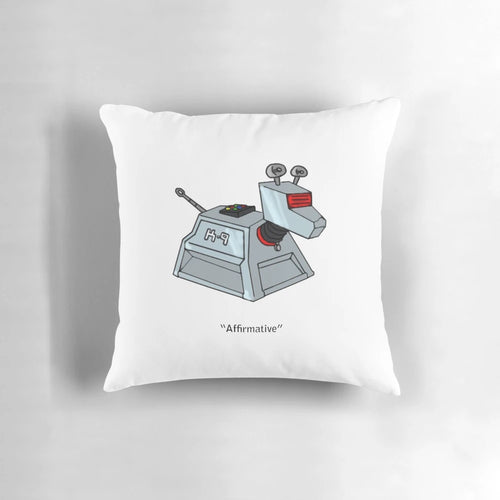 Soft, plush K-9 chibi pillow with cute anime-inspired dog design