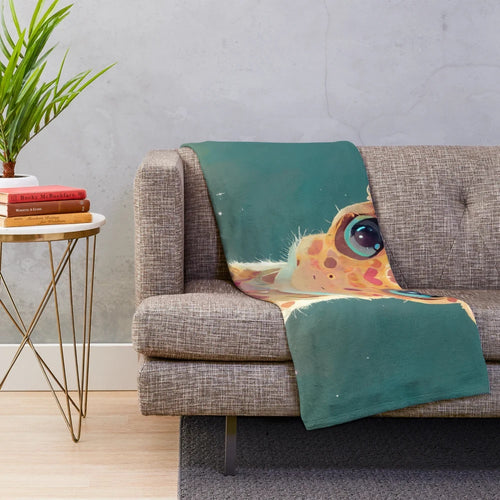 Cute kawaii giraffe plush blanket