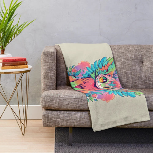 Charming kawaii griffin plush blanket