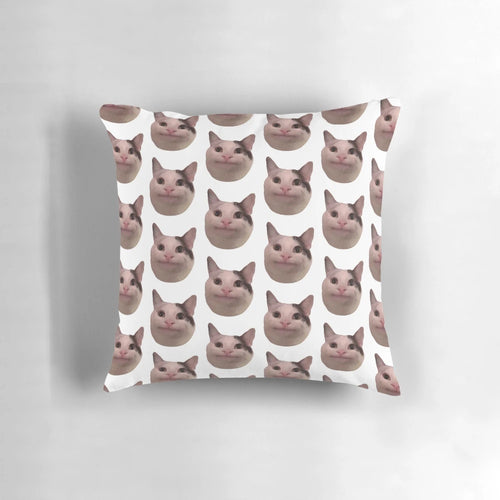 Soft, plush pillow featuring a cute cat wearing sunglasses