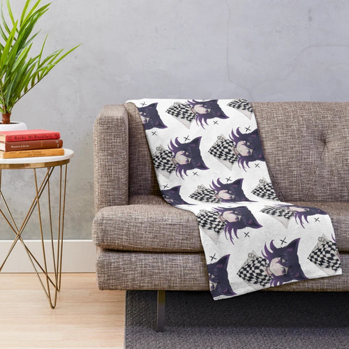 Kokichi Oma Kitty Smile Plush Blanket