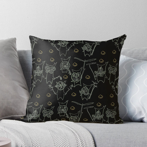 Soft, plush pillow featuring the iconic "Yahaha!" Koroks from The Legend of Zelda: Breath of the Wild