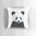 Soft, cuddly panda-shaped pillow for children's room or home décor