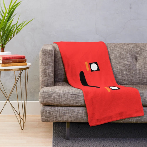 Cute Miata face plush blanket for car enthusiasts