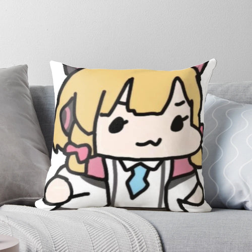 Soft and cuddly Momoi Blue Archive meme pillow with adorable anime girl design