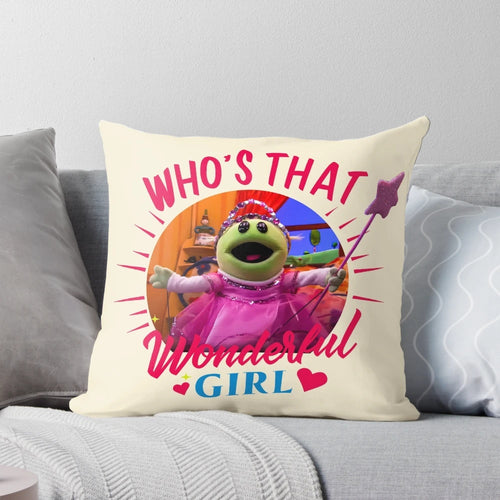 Cute and cuddly monster girl pillow from the Nanalan: Who's That Wonderful Girl kids' TV show