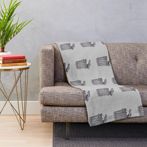 Opossum trash cat plush blanket