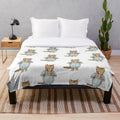 Soft and cuddly plush blanket featuring Peter Rabbit from the classic Beatrix Potter children's stories