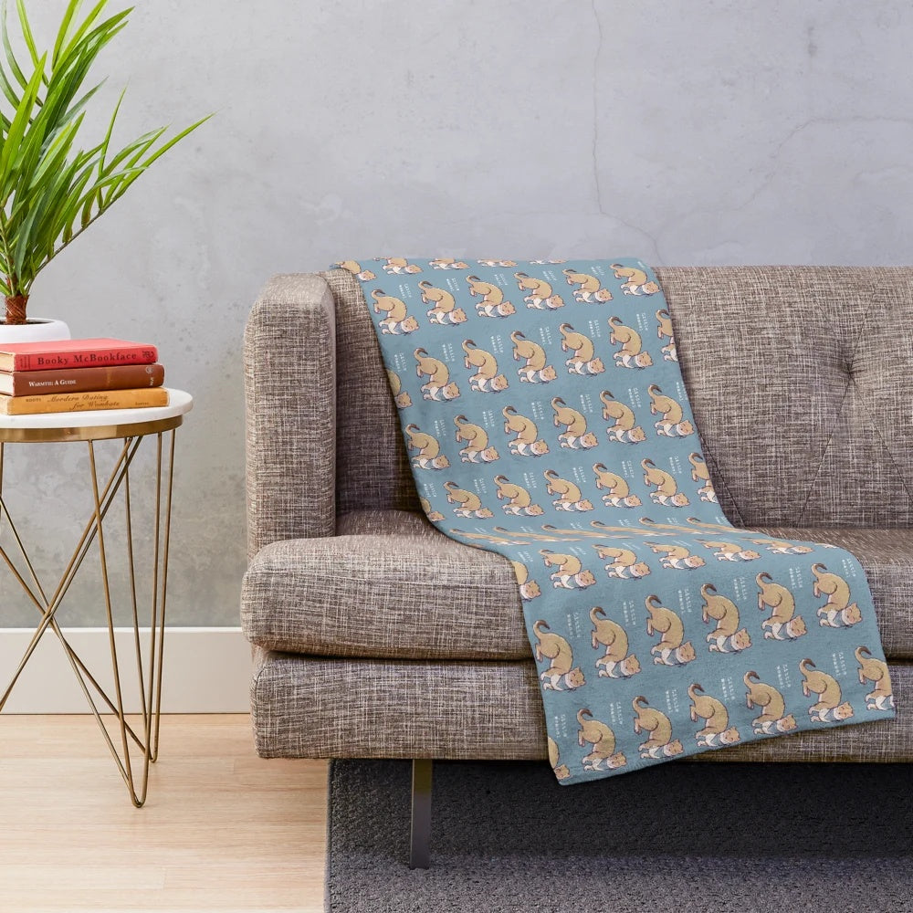 Soft, plush animal-themed blanket for cozy snuggling