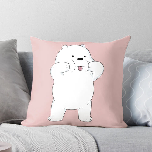 Soft, cuddly plush bear inspired by the popular cartoon character Ice Bear from the TV series We Bare Bears