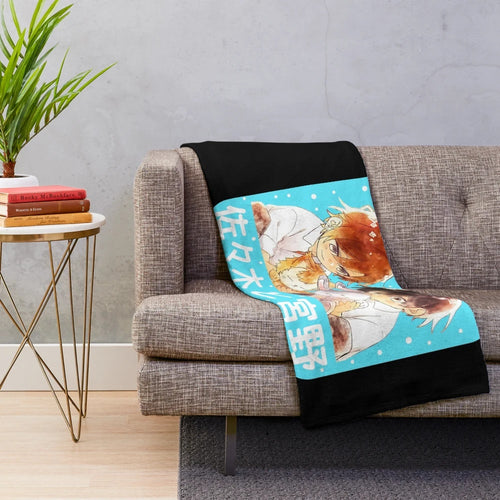 Sasaki and Miyano anime/manga inspired chibi plush blanket