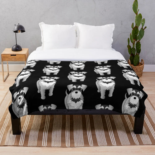 Schnauzer Plush Blanket