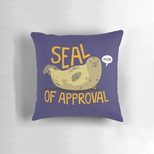 Soft, plush pillow featuring a cute seal design for home decor
