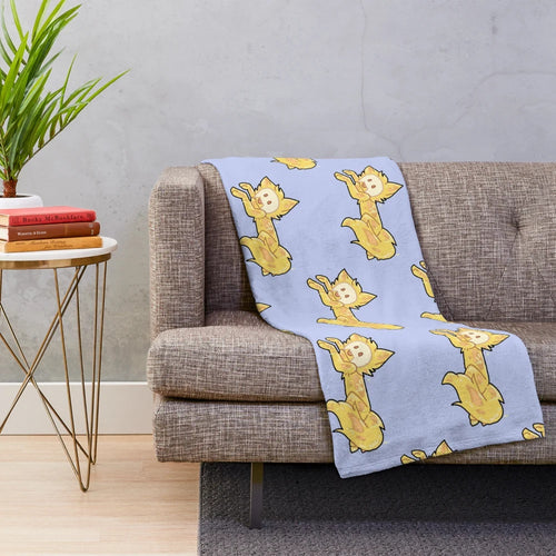 Soft and cuddly slime pup plush blanket