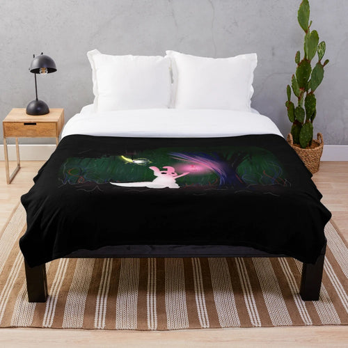 Glowing Slugcat Rain World Plush Blanket