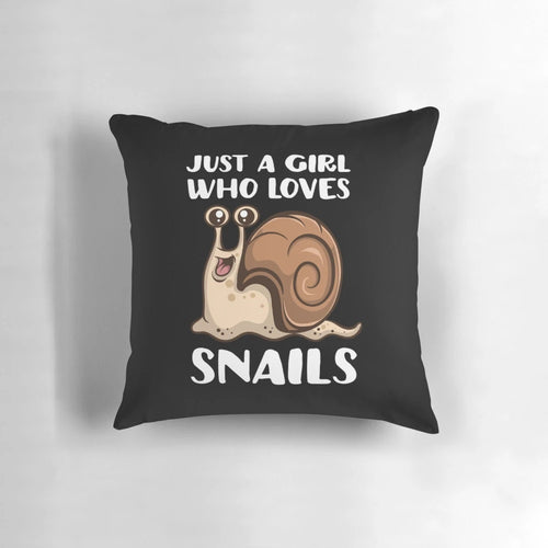 A cute and cozy pillow featuring a happy snail design, perfect for snail lovers and nature enthusiasts.