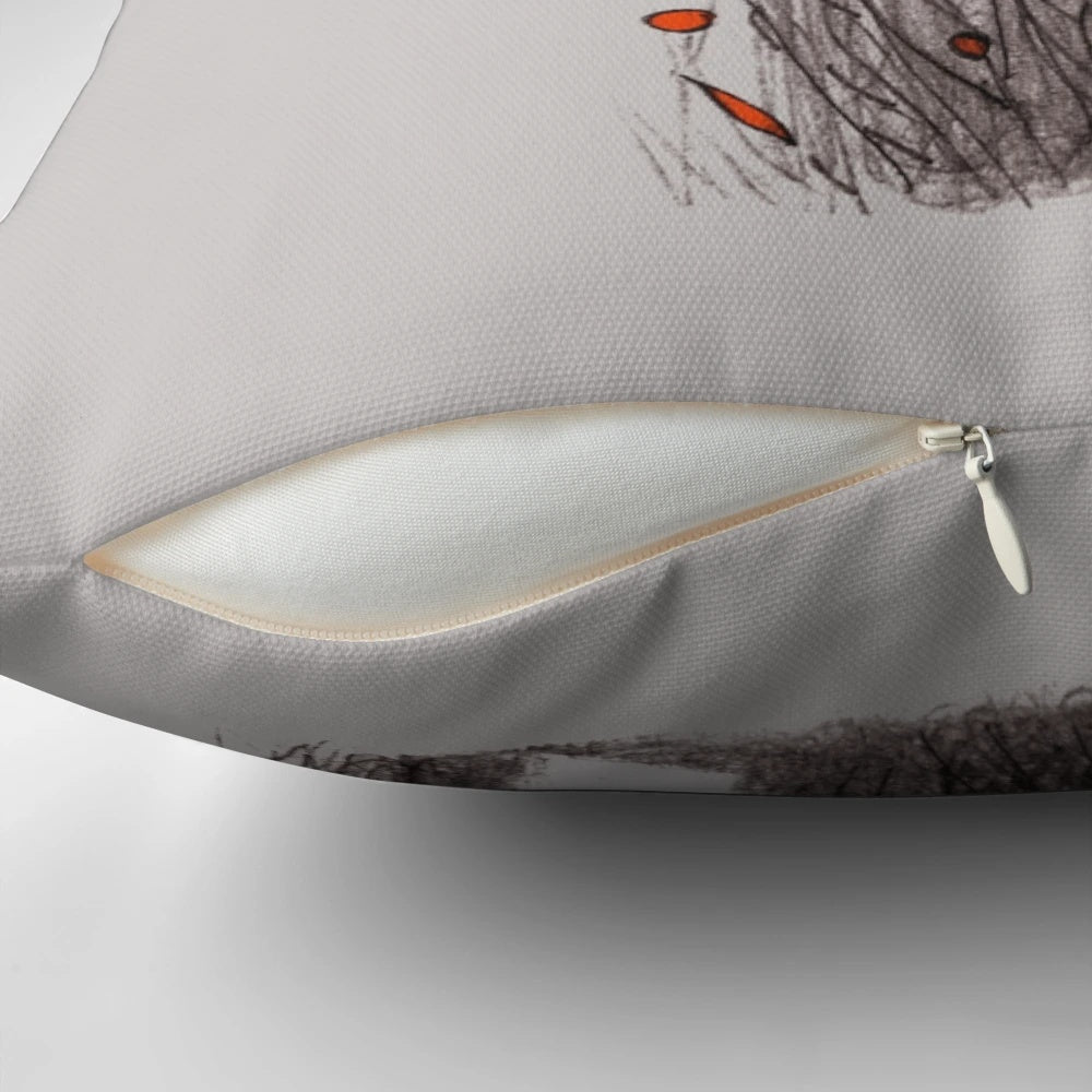 A soft, plush pillow featuring a sweet and whimsical squirrel design, perfect for adding a touch of nature-inspired charm to your home.