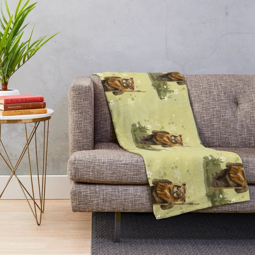 Cozy Ewok-themed plush blanket for children