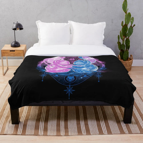 Soft and cuddly plush blanket featuring the beloved character Stitch from Lilo and Stitch