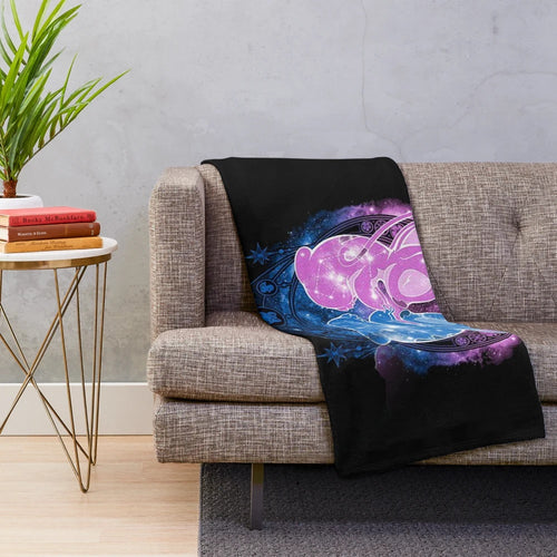 Soft and cuddly plush blanket featuring the beloved character Stitch from Lilo and Stitch