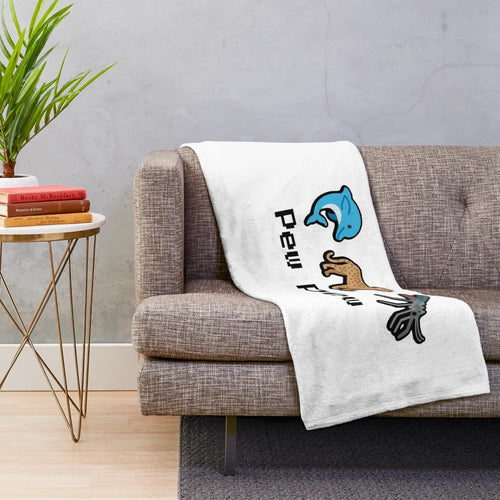Cozy Super Auto Pets inspired plush blanket with cute animals