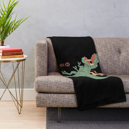 Cozy T-Rex Plush Blanket for Cat Owners and Anime Enthusiasts
