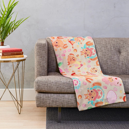 Soft and Cozy Tony Tony Chopper Patterned Plush Blanket