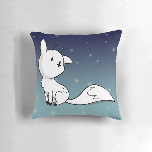 Soft and cuddly plush pillow featuring Twig the Deerfox, a character from the popular Netflix series Hilda