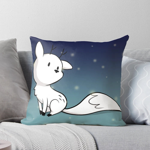Soft and cuddly plush pillow featuring Twig the Deerfox, a character from the popular Netflix series Hilda